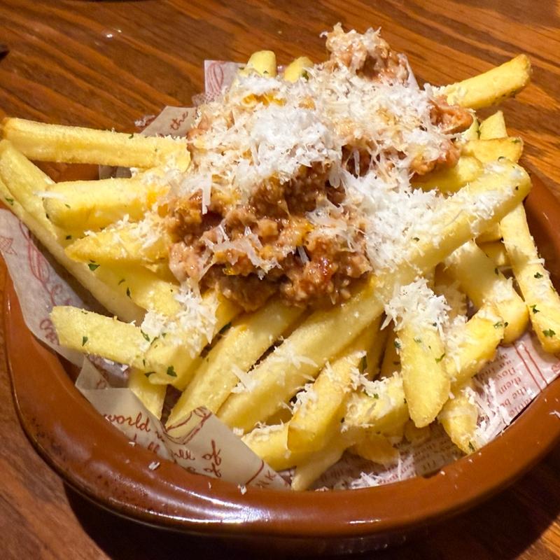 ボロネーゼフライドポテト(立川ビアホール)