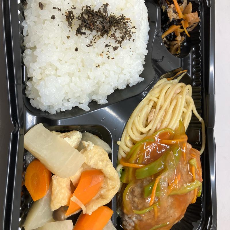 日替わりランチ　甘酢ハンバーグ(テイクアウト&デリ musha)