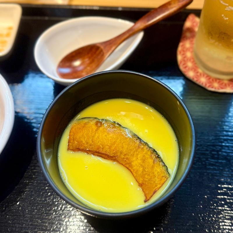 旬の尾道満喫コース　冷製かぼちゃ豆乳スープ(天咲)