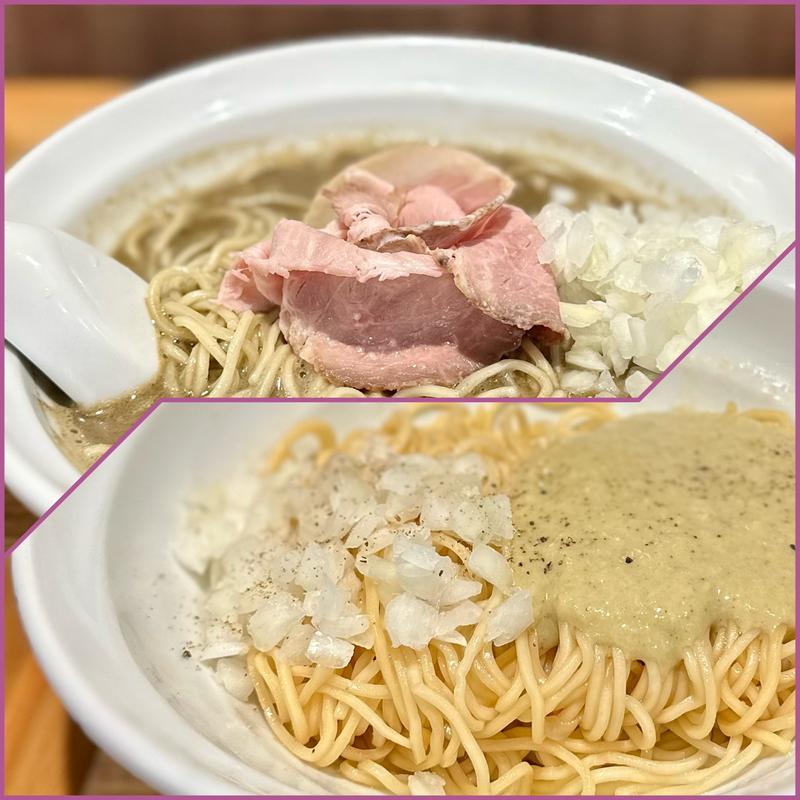 濃厚煮干蕎麦とあさりバターガーリック和え玉(麺処 にぼし香 (NIBOSHI KOH) 水天宮本店)