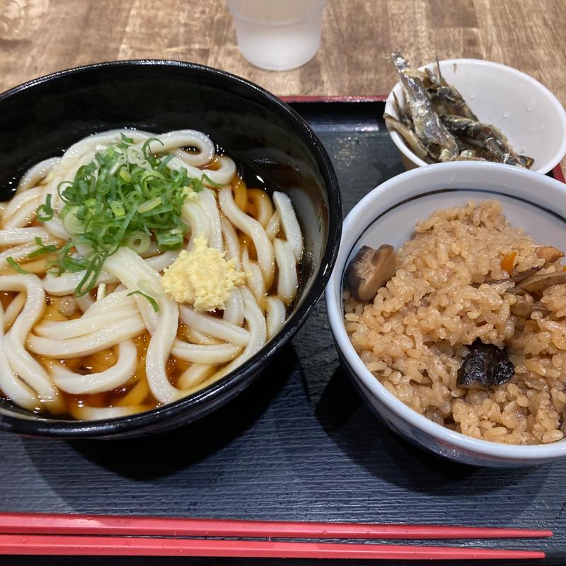 朝定食(つくもうどん 塩小路本店)