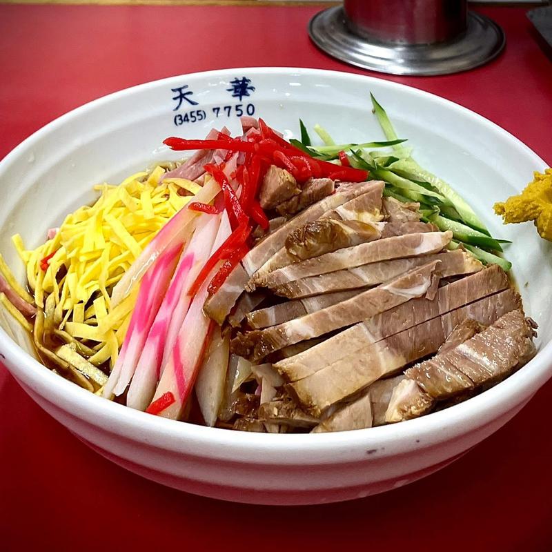 チャーシュー冷やし中華(中華料理 天華)