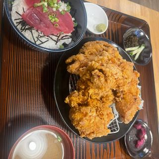 唐揚げ定食(酒処海神)