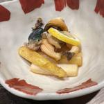 鮑　アスパラバター焼き
