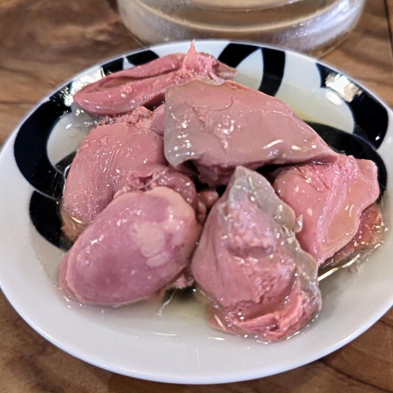 とろけるレバーとハツのコンフィ(和い和いイタリアン酒場 とんとんとんきぃ)