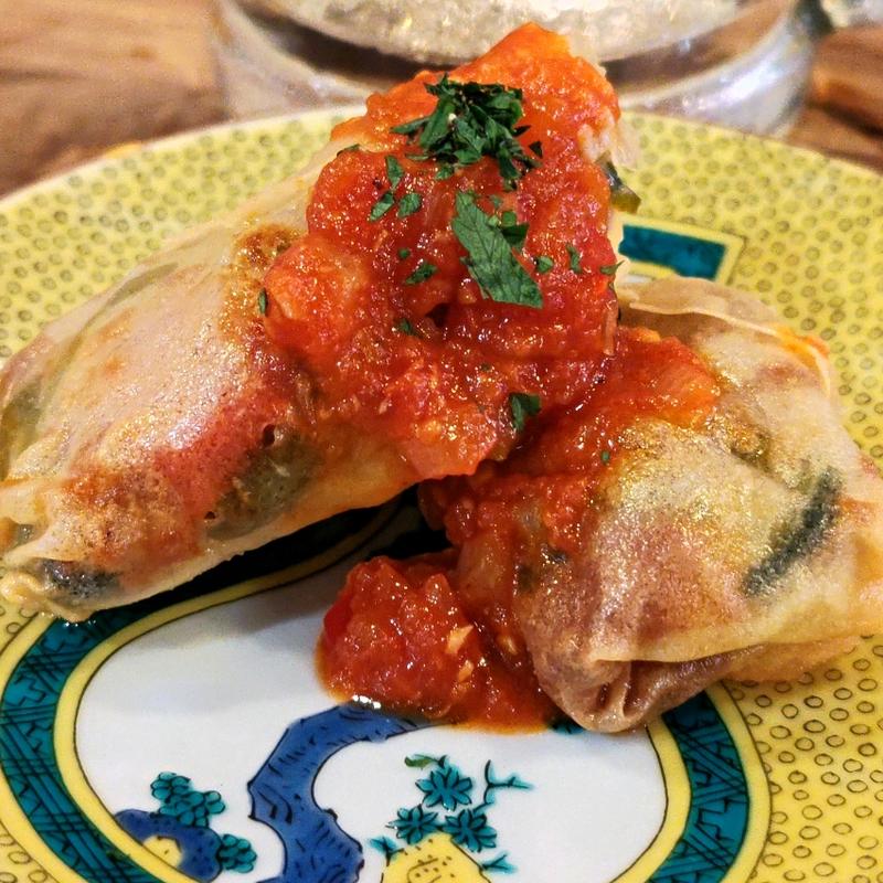 豚挽き肉とハラベーニョの旨辛春巻(和い和いイタリアン酒場 とんとんとんきぃ)