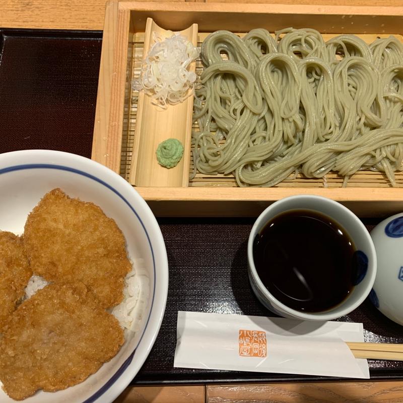 へぎそばとタレかつ丼セット(越後長岡 小嶋屋 CoCoLo長岡店 （えちごながおか こじまや）)