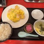 海老と玉子炒め定食