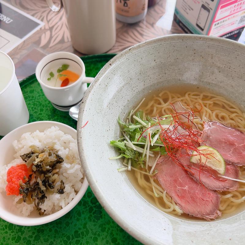 ローストビーフの冷やしラーメンセット(きさいちカントリークラブ レストラン )