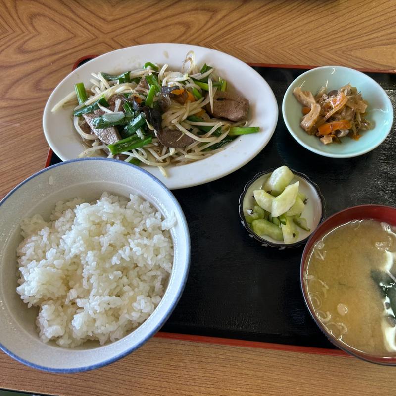 にらレバー炒め定食(栗原食堂 )