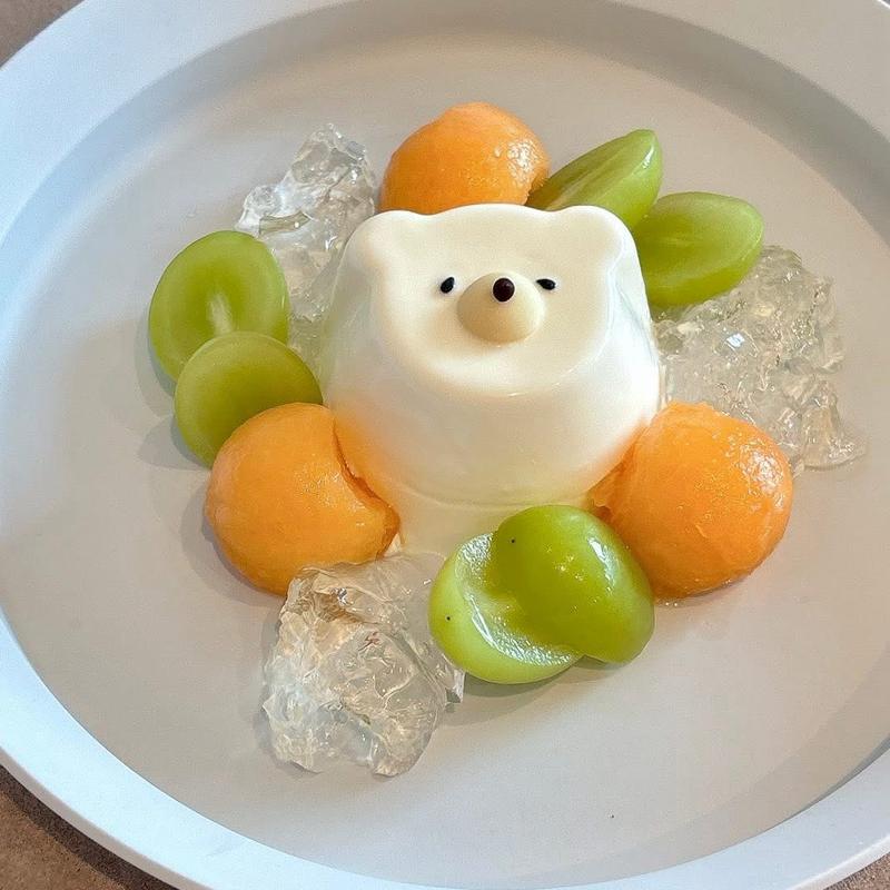 クマのパンナコッタ(NICO Cafe.)