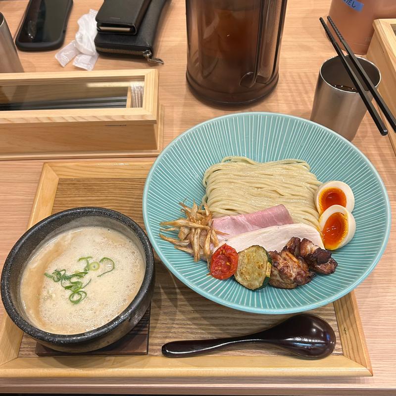 さんりょう流濃厚つけ麺、味玉トッピング(柳橋 さんりょう)