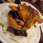 肉とナス味噌炒め定食