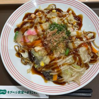 お好み焼き風皿うどん