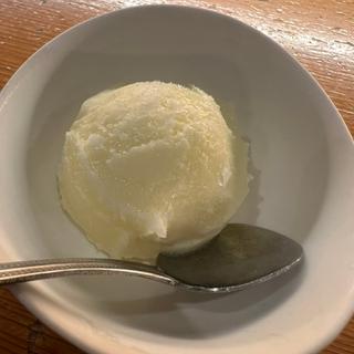 柚子シャーベット(日楽哩お造り御膳)