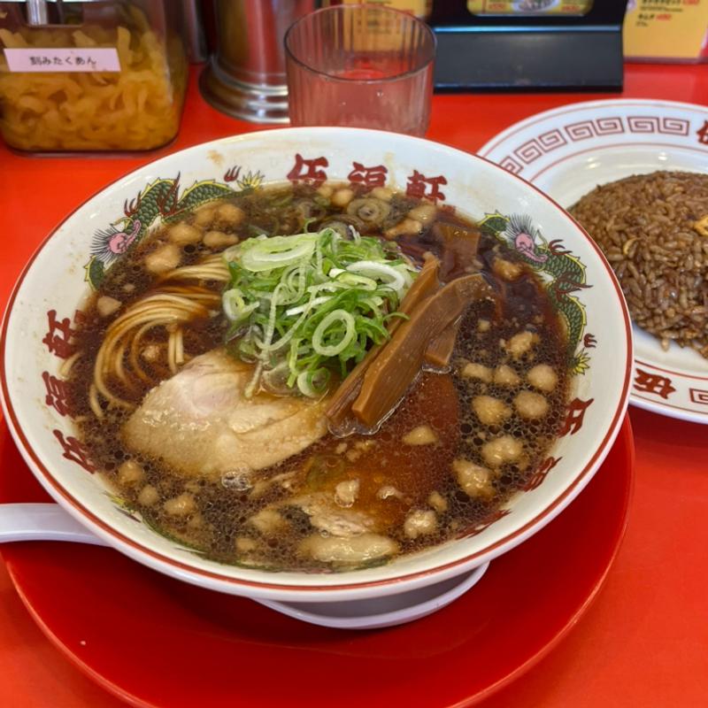 黒ヤキメシ定食(東京背脂黒醤油ラーメン 伍福軒 田町店)