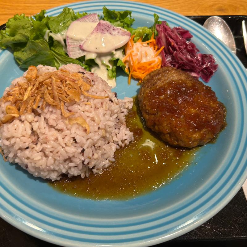 オニオンソースのハンバーグ(カフェノリータ アトレ川崎店)