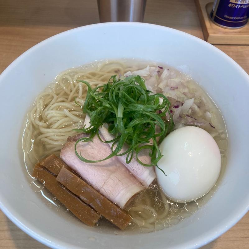 あご出汁冷やし塩そば(七色の落書き)