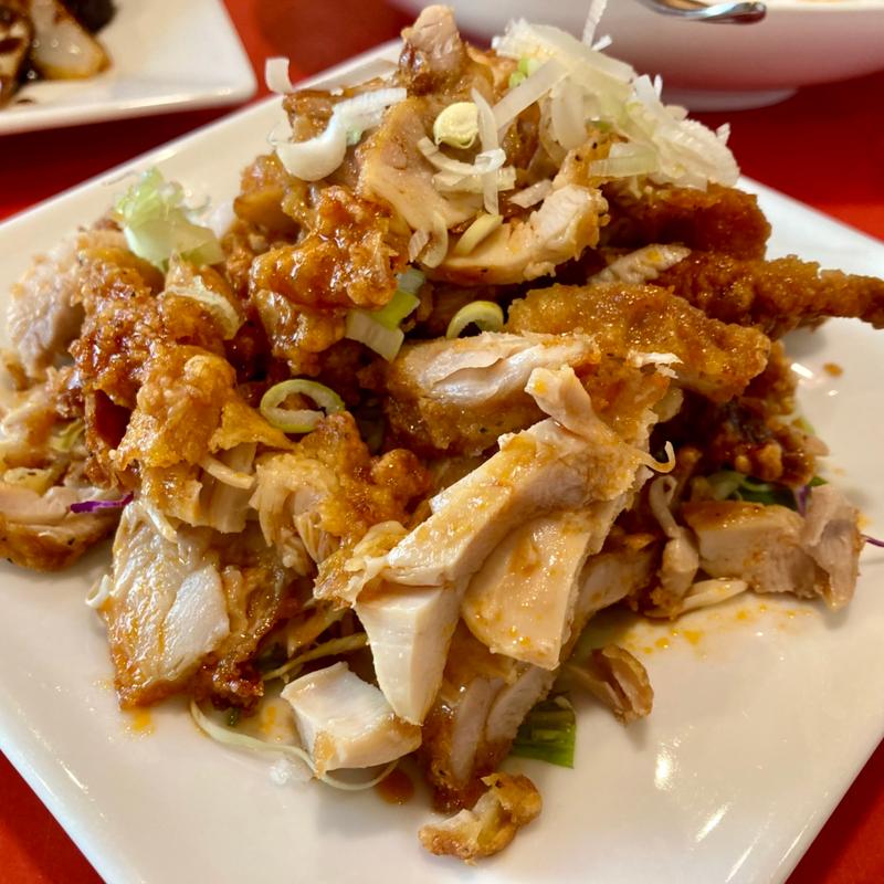 豚唐揚げのキャベツ炒め(天香一 )