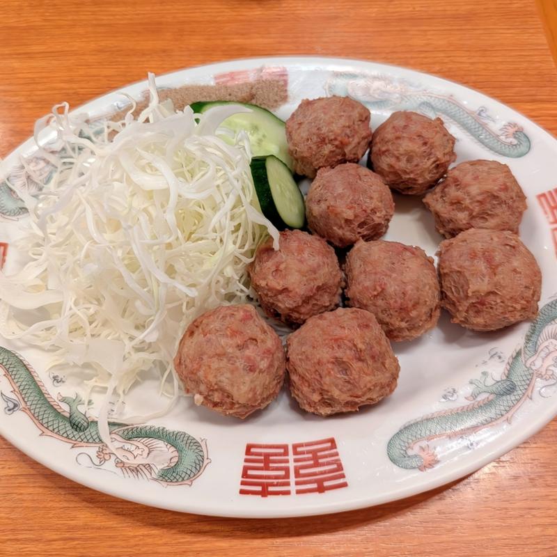 肉ダンゴの唐揚げ(丸正餃子店 阪奈店)