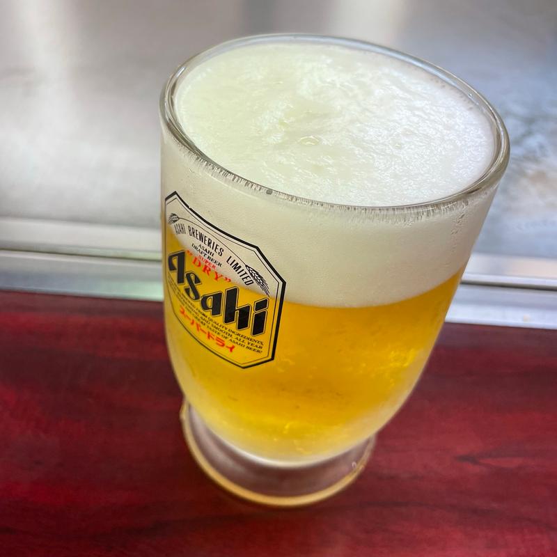 生ビール(お好み焼 三文)