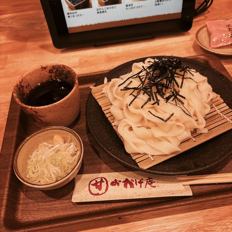 ざるきしめん（お飲み物セット）(コメダ和喫茶おかげ庵+米屋の太郎 新宿センタービル店)