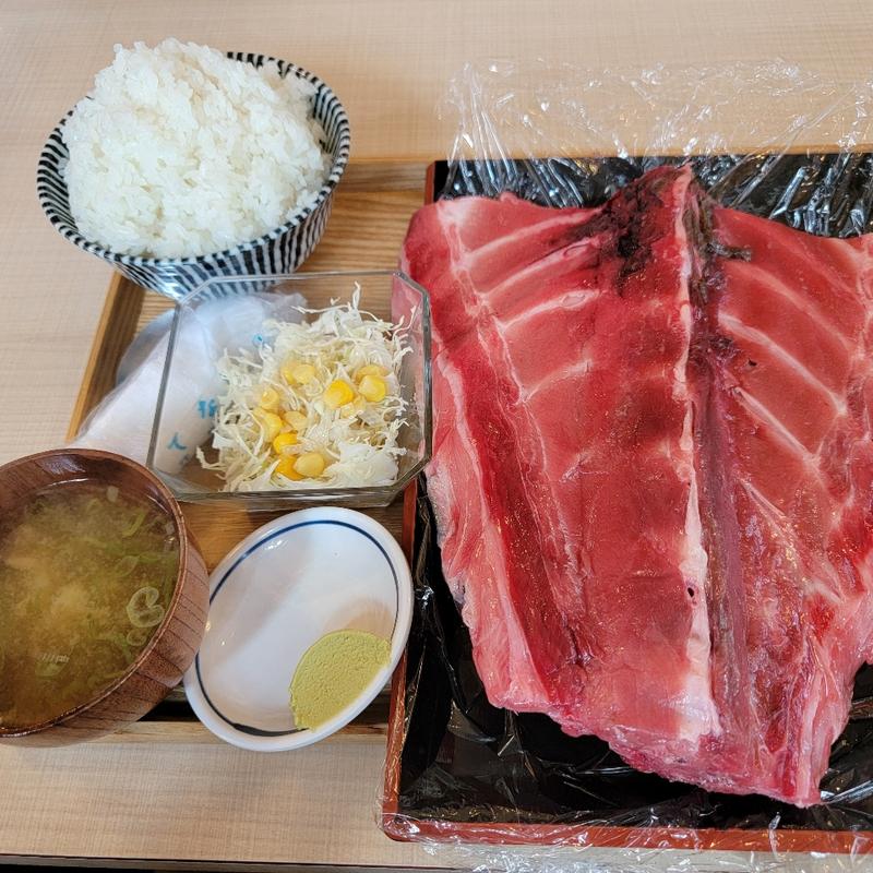 生本マグロ中落ち定食(魚河岸食堂わがや)