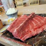 生本マグロ中落ち定食(魚河岸食堂わがや)