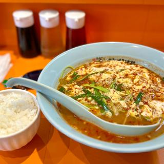 タンタン中辛ニラトッピング小ライス