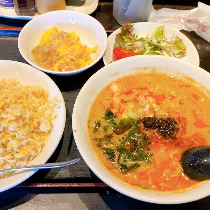 麺セット担々麺炒飯大(中国家庭料理 桃 住吉店 )