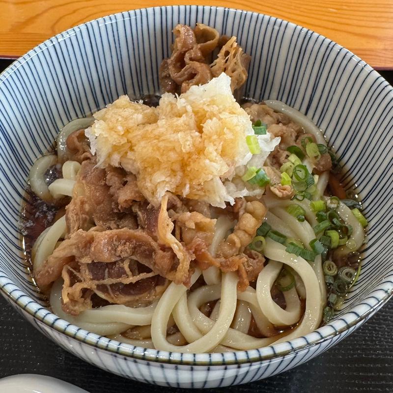 鬼おろし肉冷ぶっかけうどん(うどんそば七福)