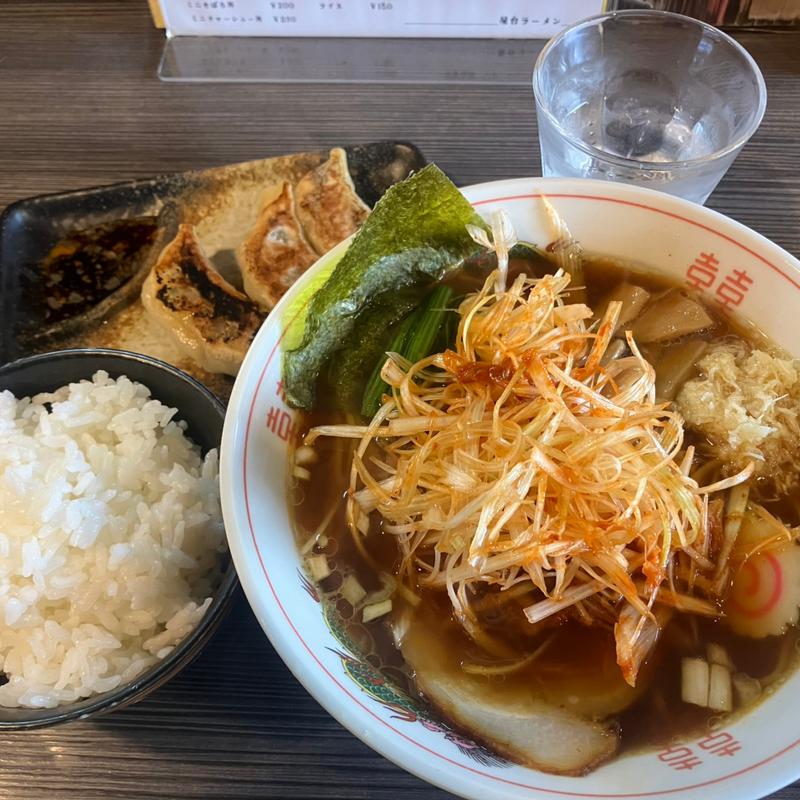 ニンニクラーメンAセット半ライス(屋台ラーメン )