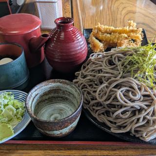 ゲソ天ざるそば 特盛(そば処えびす )
