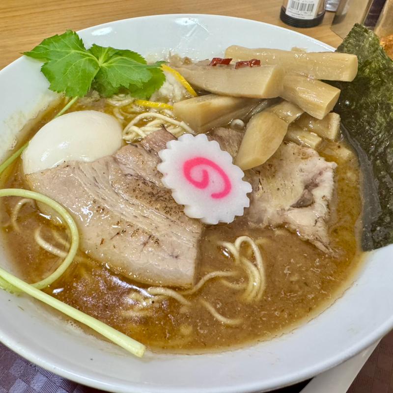 ラーメン中盛り＋味玉＋メンマ(らーめん理庵)