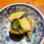 お通し　水茄子漬