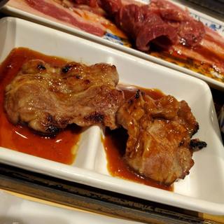 生カルビ、生ハラミ、生ロース3種盛り定食＋ミニチョレギサラダ(焼肉食堂まんぷく 川口道合店)