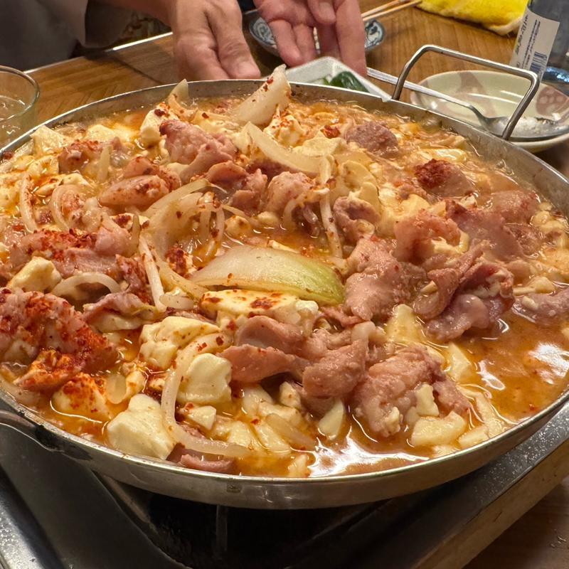 豚もつ鍋豆腐あり（2人前）(お多福 )