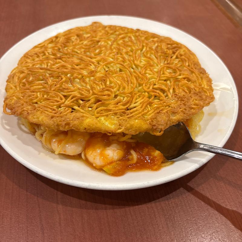 エビチリ梅蘭焼きそば　単品(横濱中華街 梅蘭 上野店)