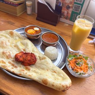 2種類のカレーランチセット(ニューナマステインディア)