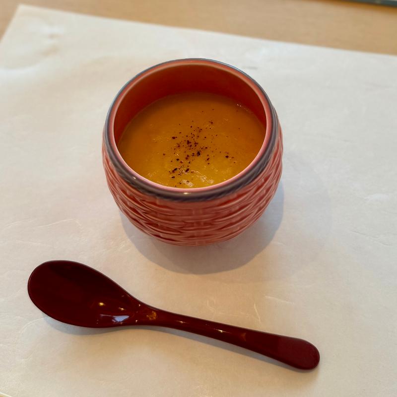 弥山　とうもろこしの茶碗蒸し(宮島鮨 まいもん)