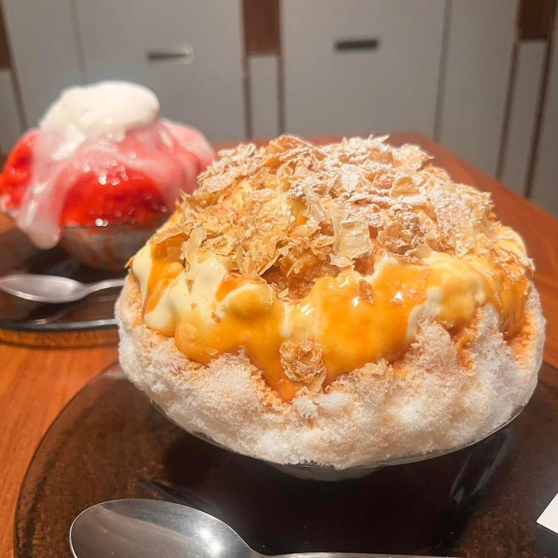 塩ミルクキャラメルカスタードパイ(かき氷ミニョン)