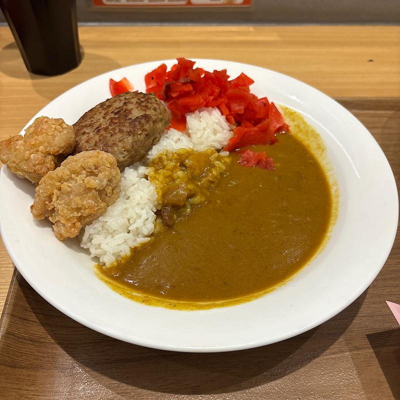 ハンバーグカレー(カレーショップ C＆C 新線新宿店 （カレーショップ シー・アンド・シー）)
