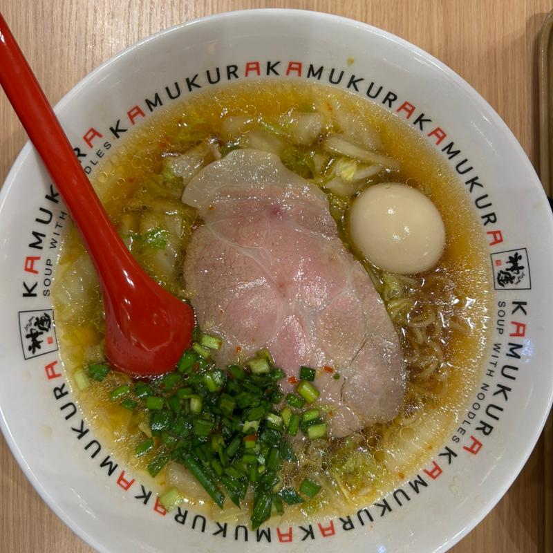 煮玉子ラーメン(どうとんぼり神座 大阪国際空港店)