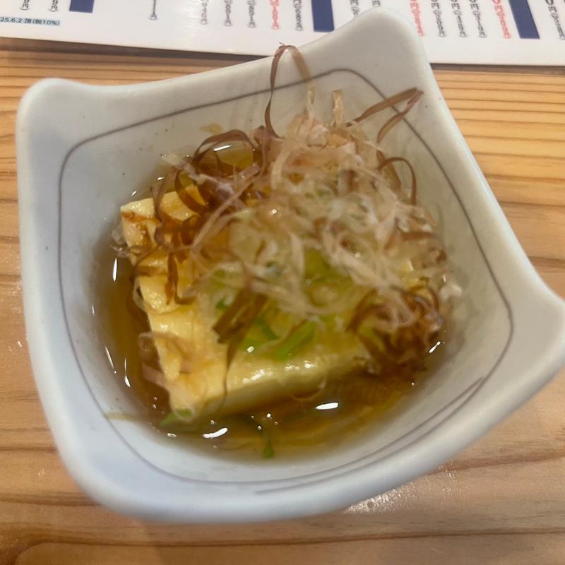 お通し　豆腐(ひとくち餃子の頂新潟弁天店)