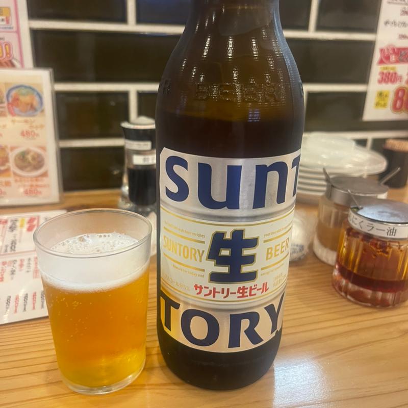 瓶ビール(ひとくち餃子の頂新潟弁天店)