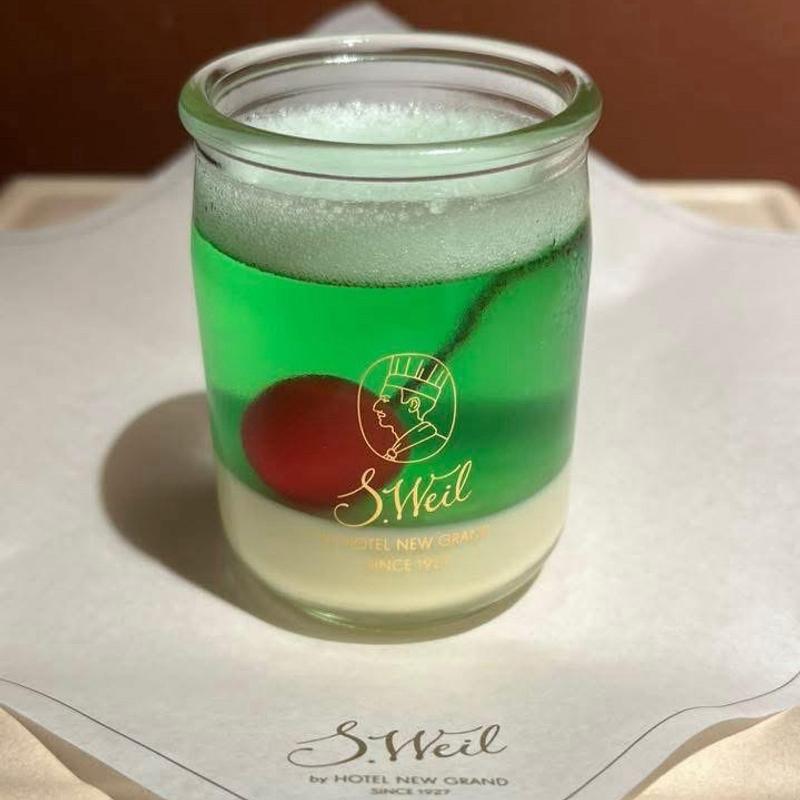 クリームソーダゼリー(S.Weil by HOTEL NEW GRAND)