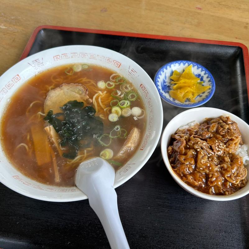 カツ丼　ラーメンセット(お食事の店 小笠原 下田店)