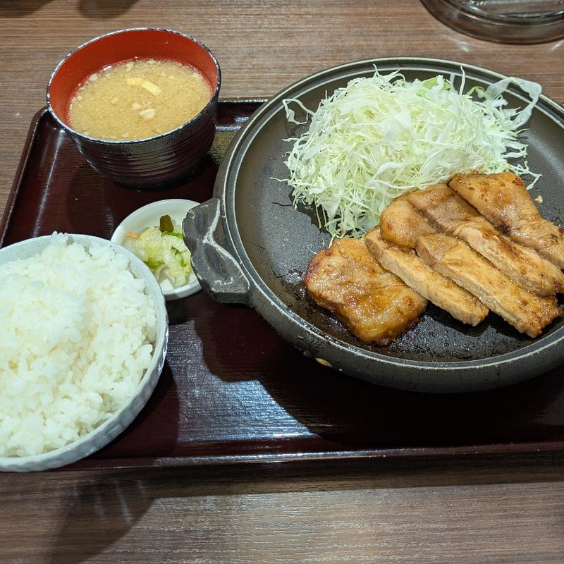 発酵味噌だれ豚ロース焼(肉屋食堂　たけうち)