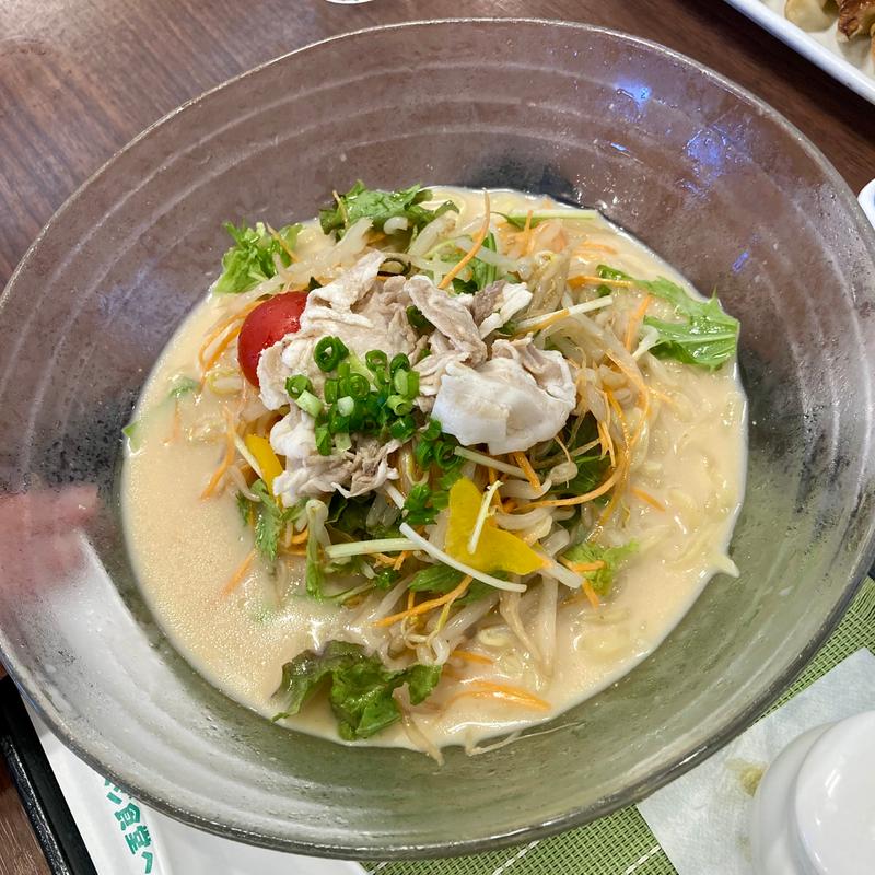 豚しゃぶ冷やしちゃんぽん大盛り(リンガーハット 横須賀久里浜店)