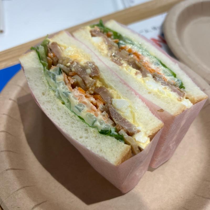 ケンコーマヨネーズで作ったサンドイッチ(ORA外食パビリオン 宴)